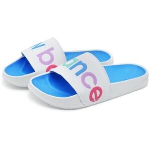 New Balance Slides Women's Size 9 White Blue Multicolor Comfort Sandals‎